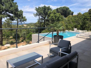 Villa privée-piscine-vue mer-pinarello-cirindinu